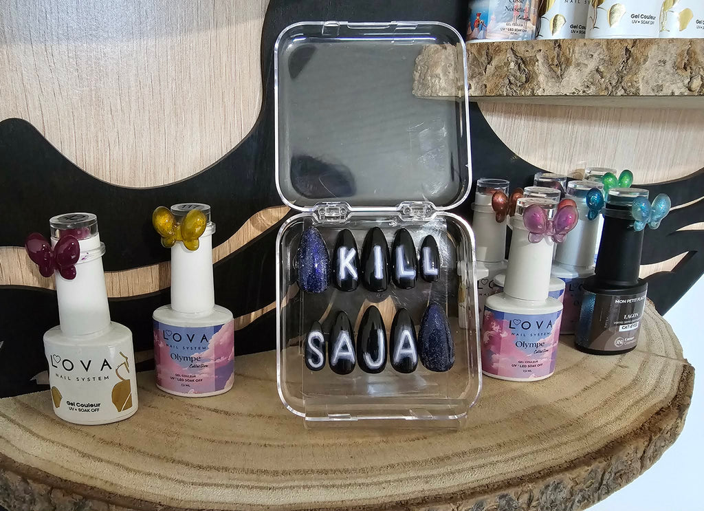 Set Press-on-nails "KILL SAJA" - Collection Démon Hunter