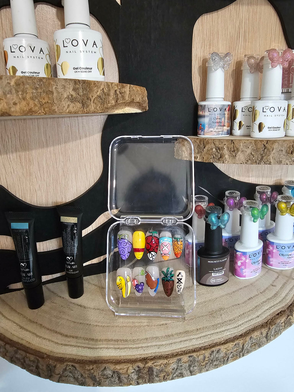 Press-on Nails "Devil Fruit" by Pokénails Studio