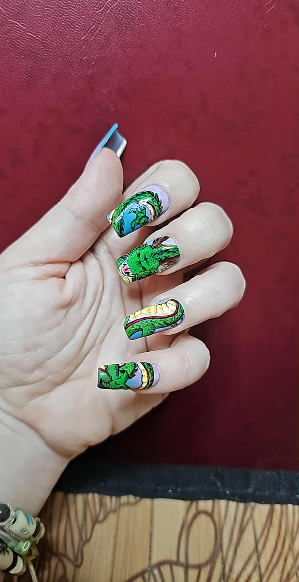 Press on Nails "Shenron" by Pokénails Studio