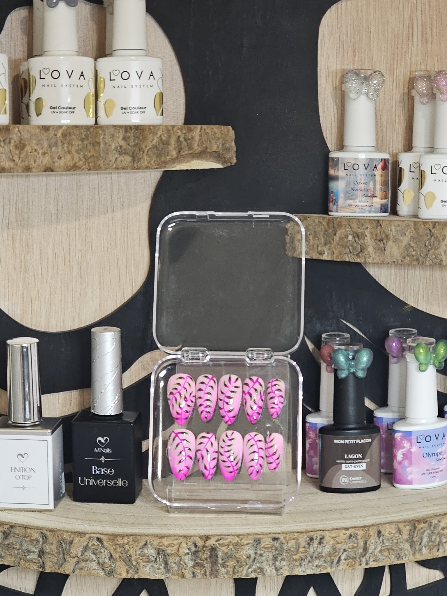 Set Press-on Nails "Nezuko Kamado" - Collection Demon Slayer
